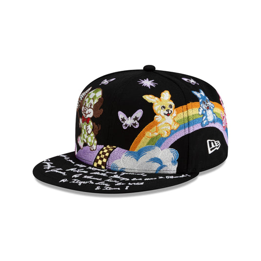 Kenzo Embroidered Scene Black 59FIFTY Fitted Hat - New Era Cap