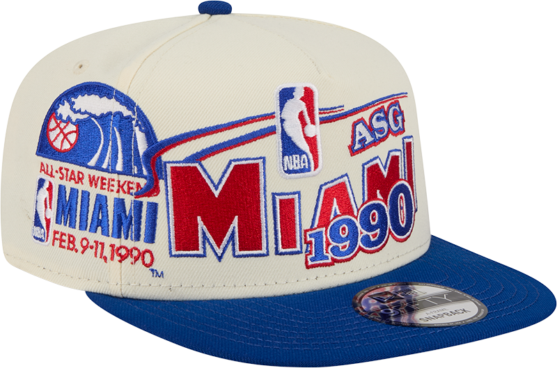Miami Heat Hardwood Classics 1990 All-Star Game 9FIFTY A-Frame Snapback Hat