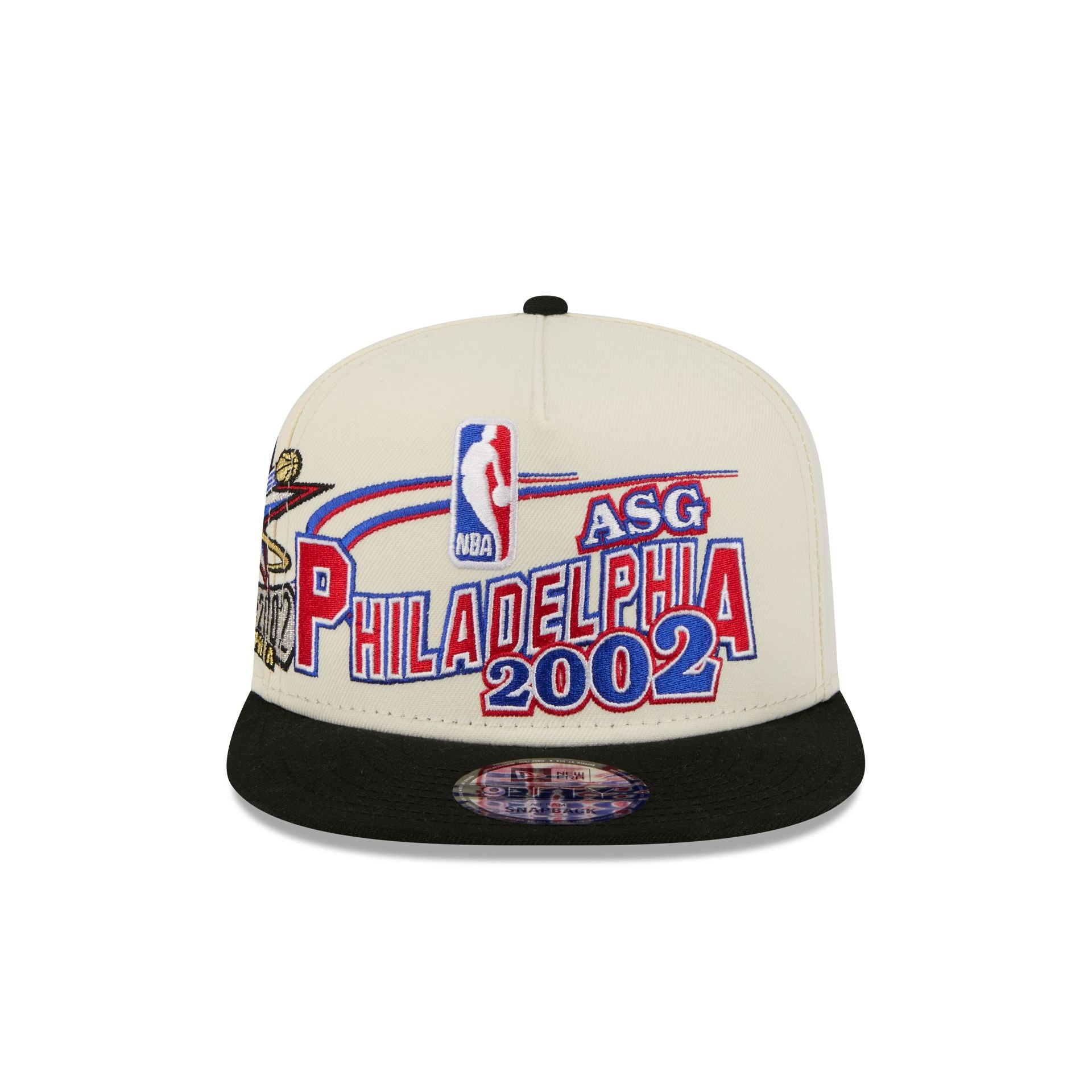 Philadelphia 76ers Hardwood Classics 2002 All-Star Game 9FIFTY A-Frame Snapback Hat