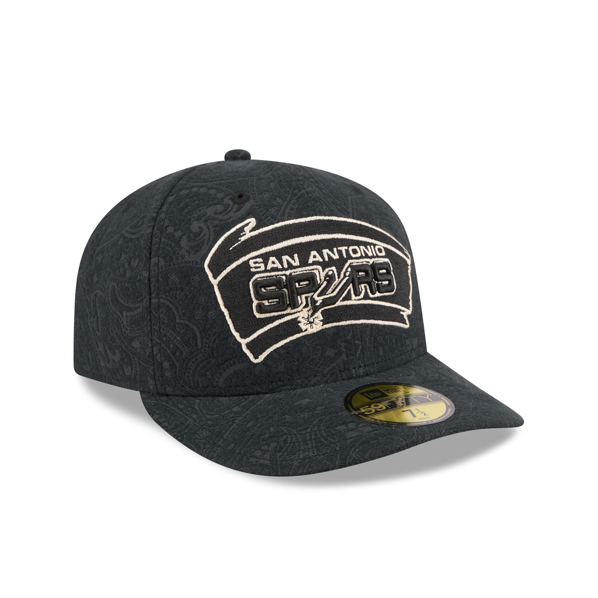 San Antonio Spurs Three Looms Brushed Cotton 59FIFTY Fitted Hat