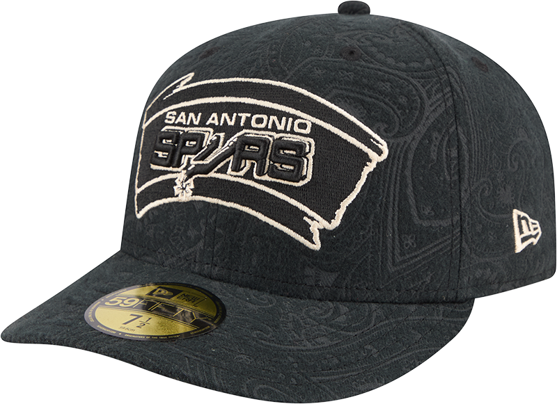 San Antonio Spurs Three Looms Brushed Cotton 59FIFTY Fitted Hat
