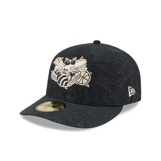 Charlotte Hornets Three Looms Brushed Cotton 59FIFTY Fitted Hat - New Era Cap