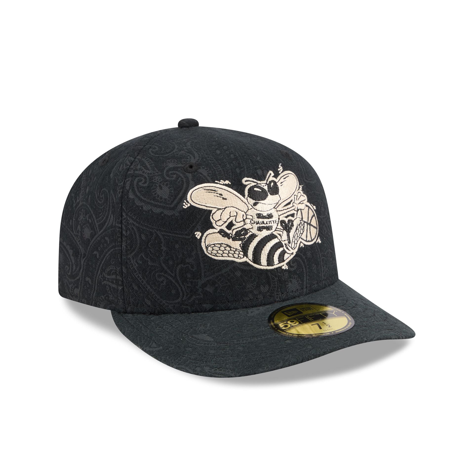 Charlotte Hornets Three Looms Brushed Cotton 59FIFTY Fitted Hat