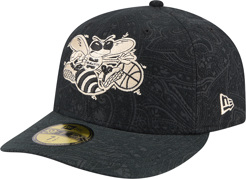 Charlotte Hornets Three Looms Brushed Cotton 59FIFTY Fitted Hat