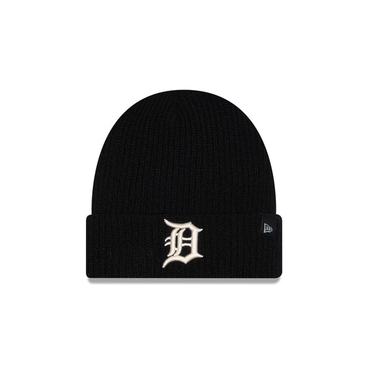 Detroit Tigers Cashmere Black Cuff Knit Hat - New Era Cap