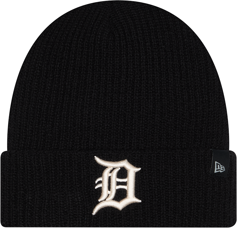Detroit Tigers Cashmere Black Cuff Knit Hat