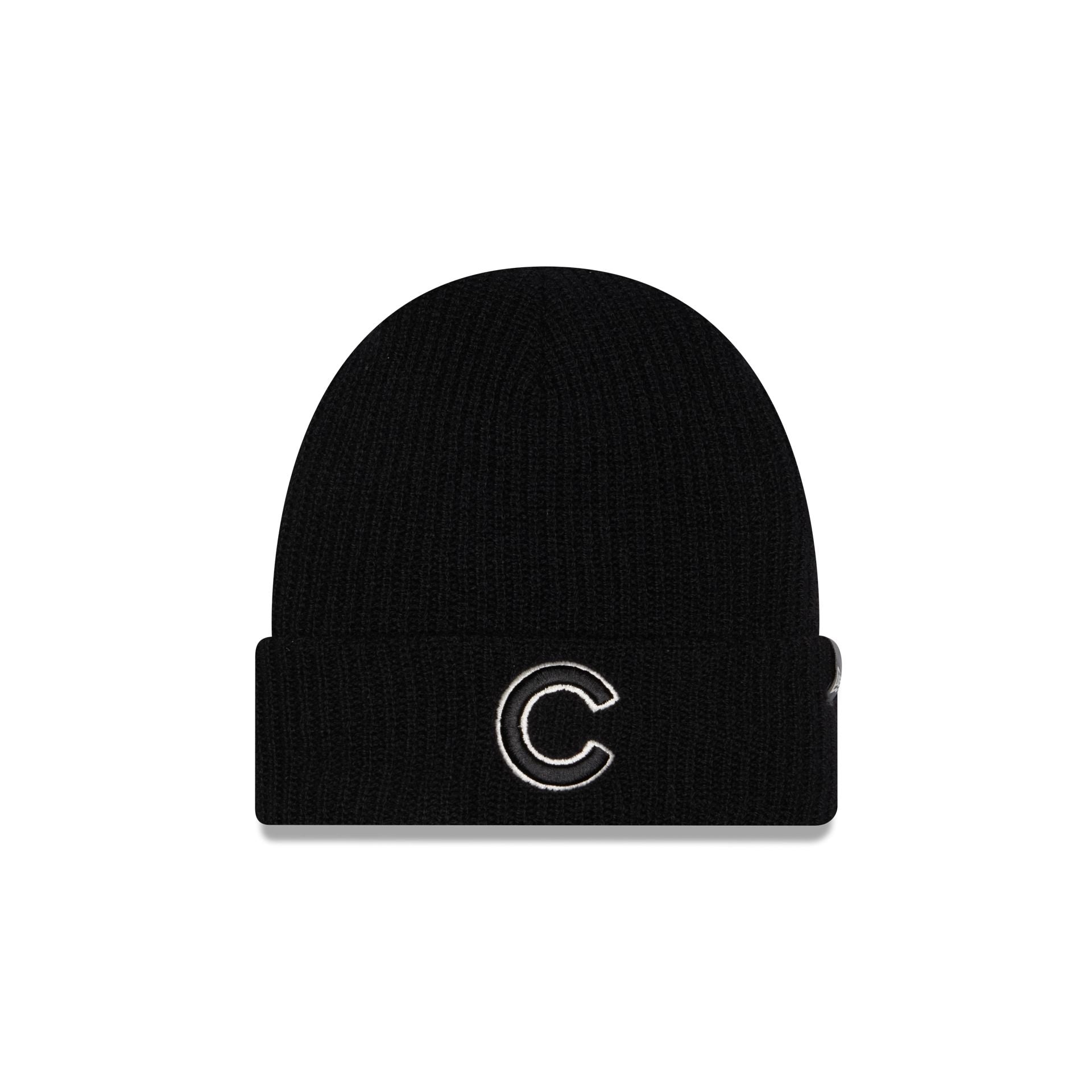 Chicago Cubs Cashmere Black Cuff Knit Hat