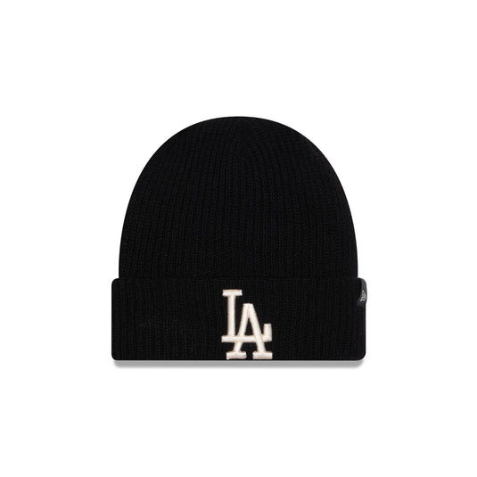 Los Angeles Dodgers Cashmere Black Cuff Knit Hat - New Era Cap