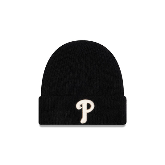 Philadelphia Phillies Cashmere Black Cuff Knit Hat - New Era Cap