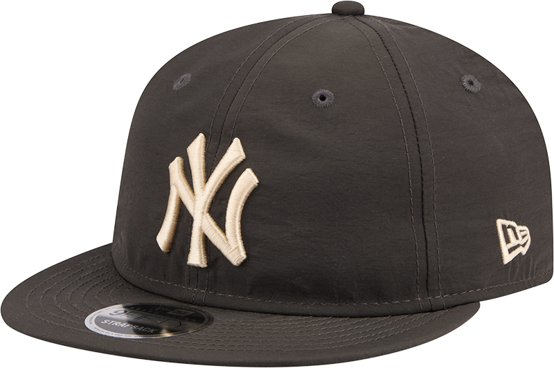 New York Yankees Three Looms Nylon Black Retro Crown 9FIFTY Adjustable Hat