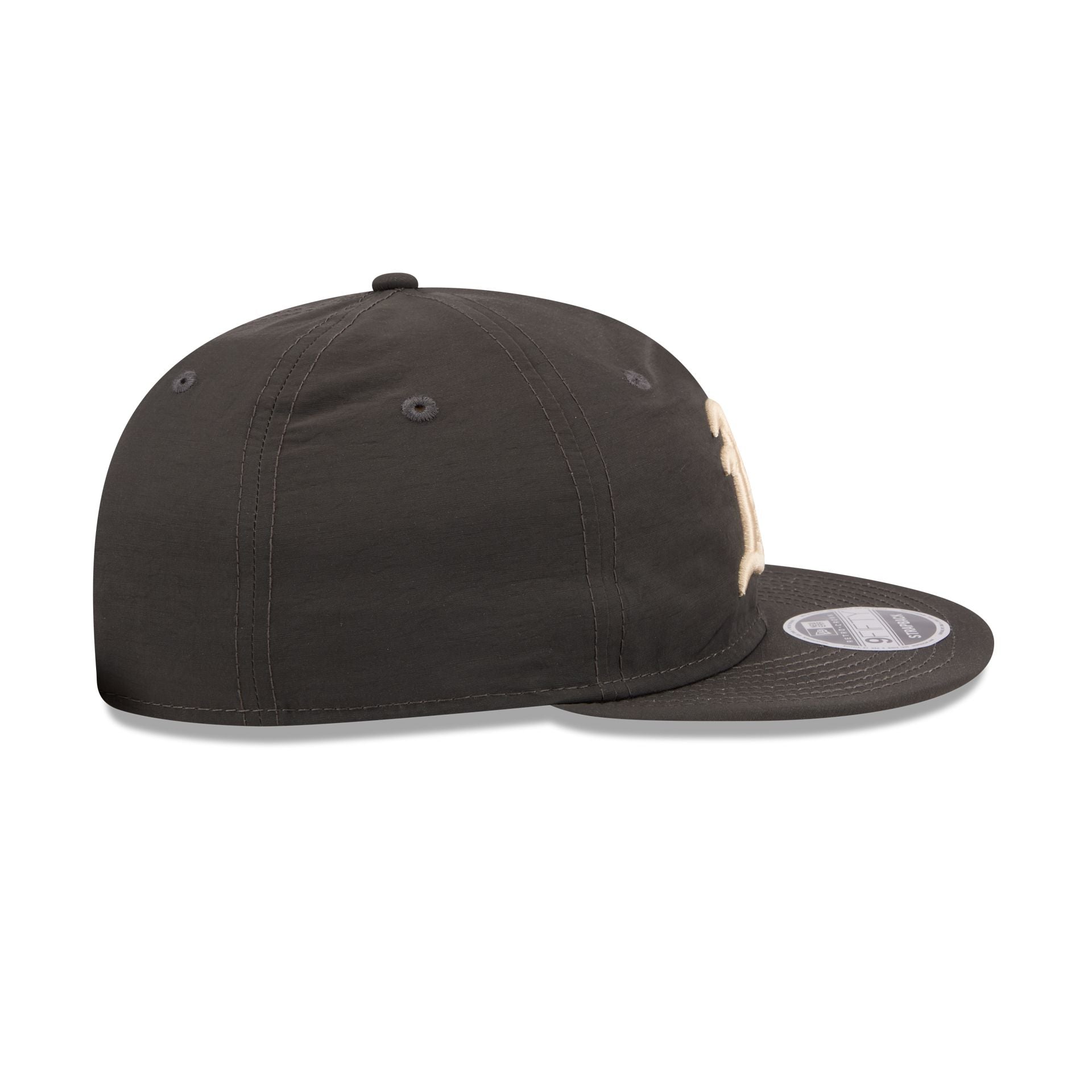 Athletics Three Looms Nylon Black Retro Crown 9FIFTY Adjustable Hat