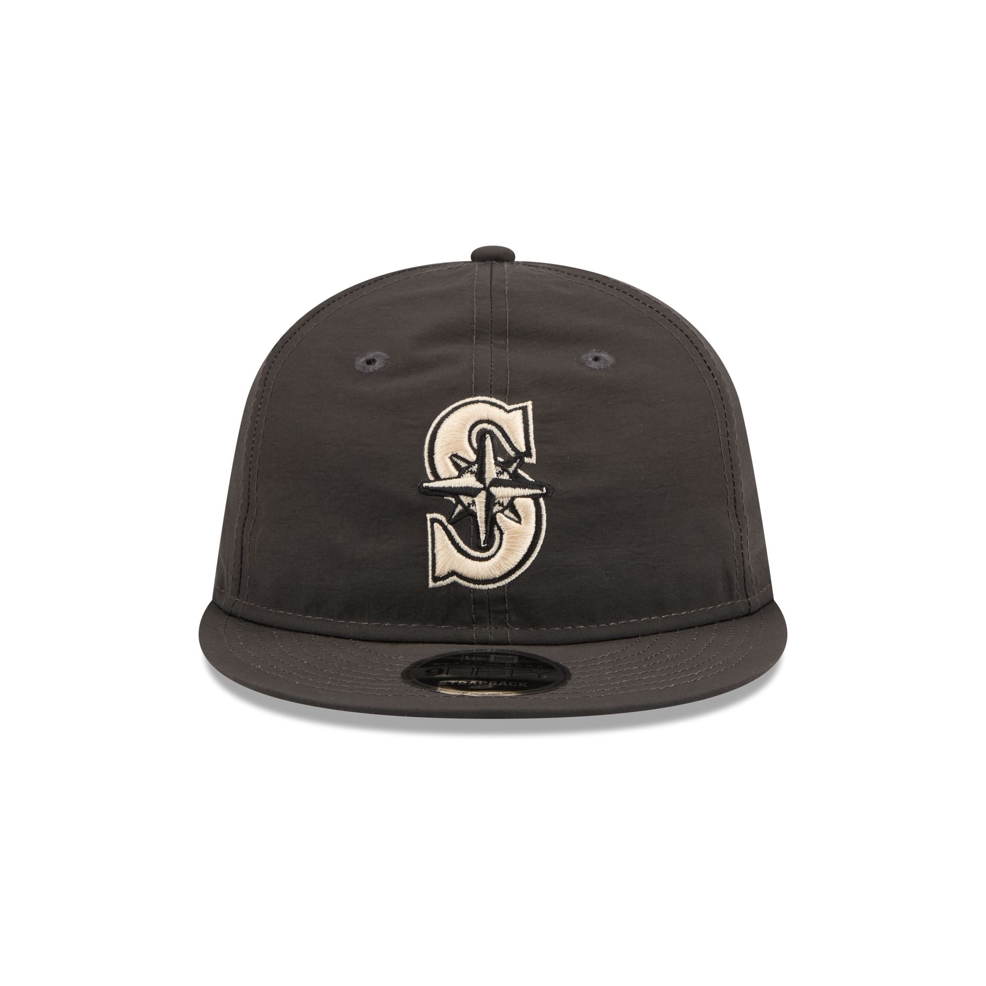 Seattle Mariners Three Looms Nylon Black Retro Crown 9FIFTY Adjustable Hat