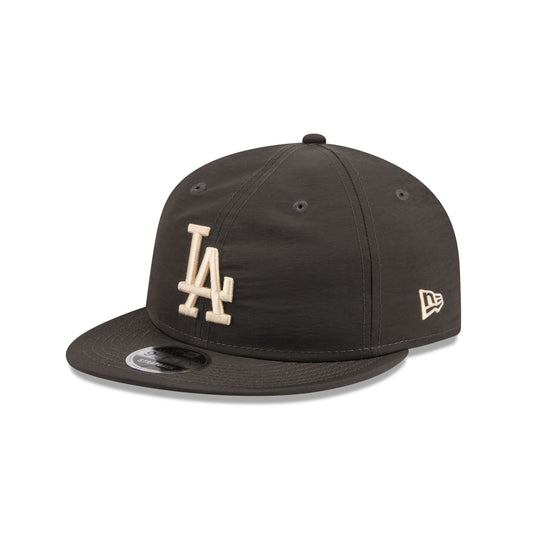 Los Angeles Dodgers Three Looms Nylon Black Retro Crown 9FIFTY Adjustable Hat - New Era Cap