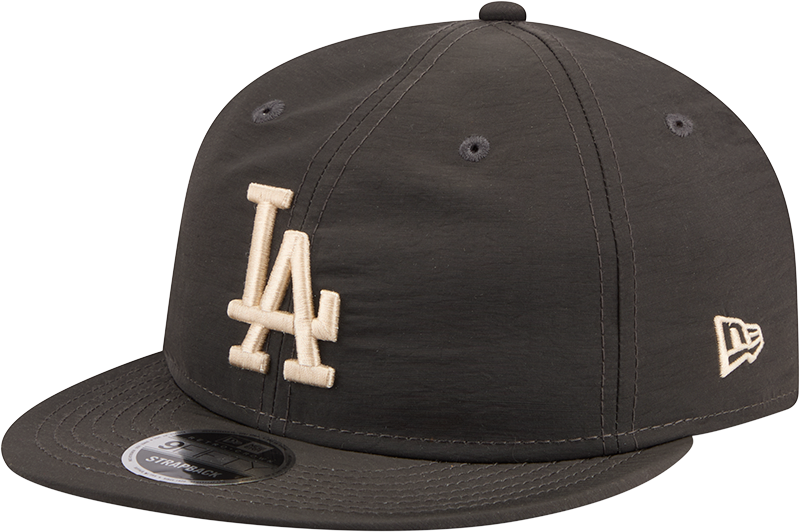 Los Angeles Dodgers Three Looms Nylon Black Retro Crown 9FIFTY Adjustable Hat
