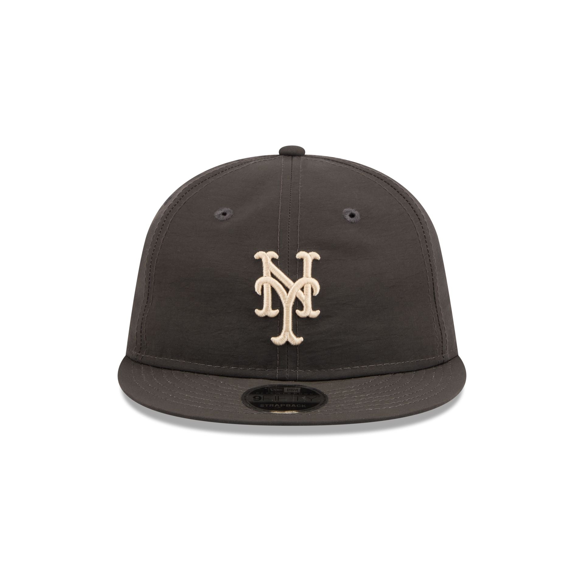 New York Mets Three Looms Nylon Black Retro Crown 9FIFTY Adjustable Hat