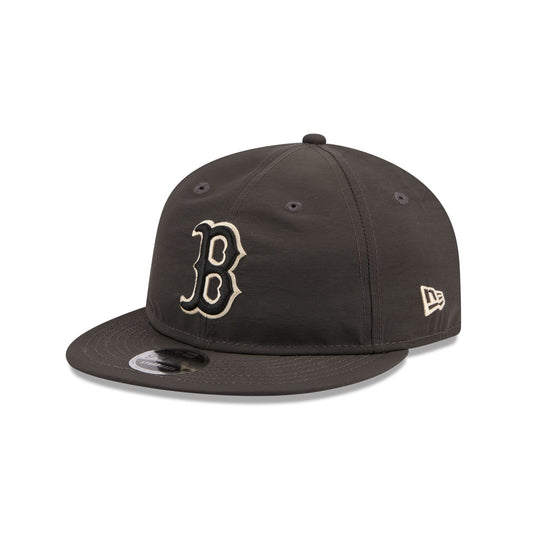 Boston Red Sox Three Looms Nylon Black Retro Crown 9FIFTY Adjustable Hat - New Era Cap