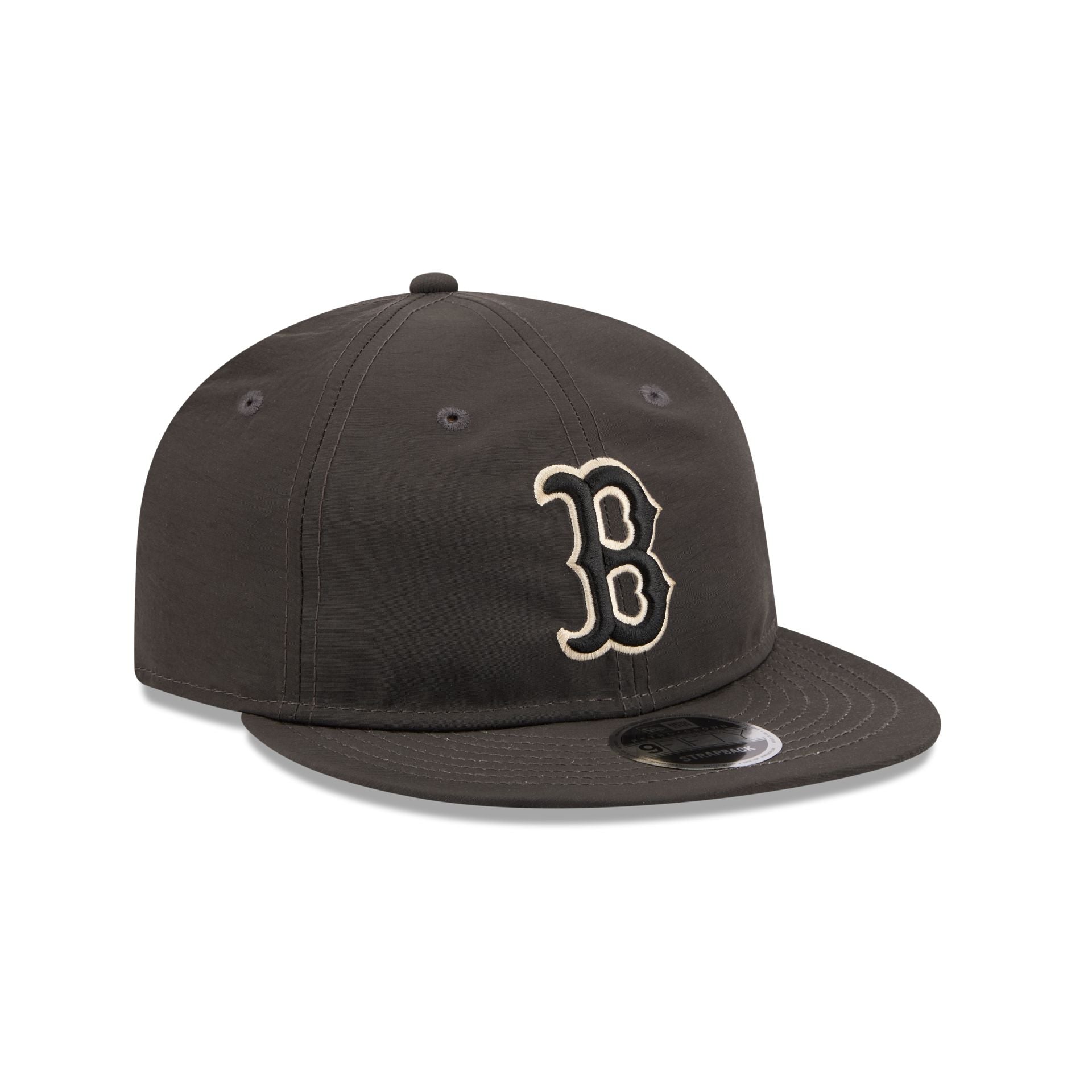 Boston Red Sox Three Looms Nylon Black Retro Crown 9FIFTY Adjustable Hat