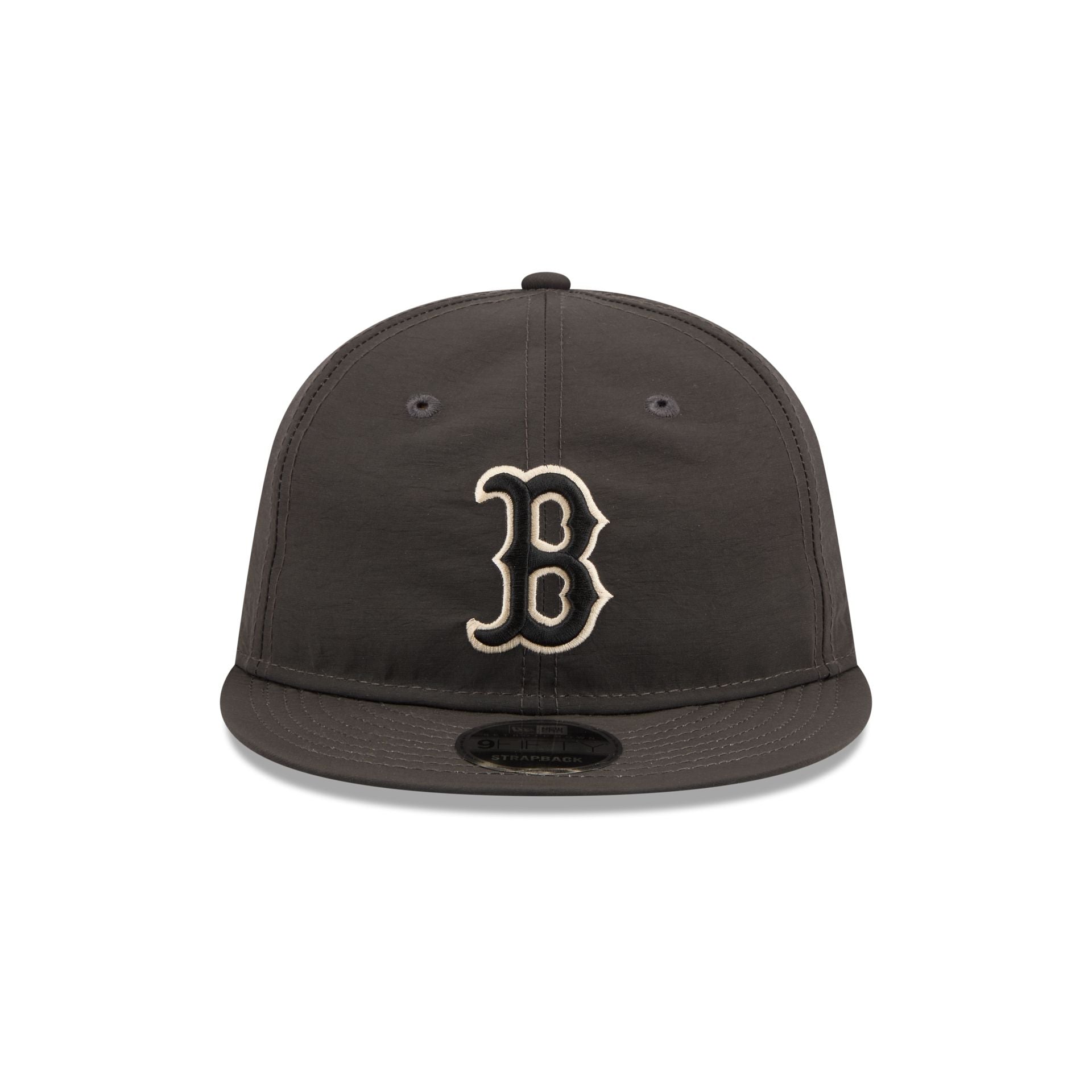 Boston Red Sox Three Looms Nylon Black Retro Crown 9FIFTY Adjustable Hat