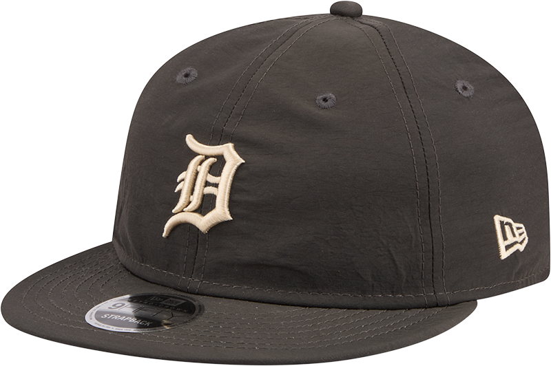 Detroit Tigers Three Looms Nylon Black Retro Crown 9FIFTY Adjustable Hat