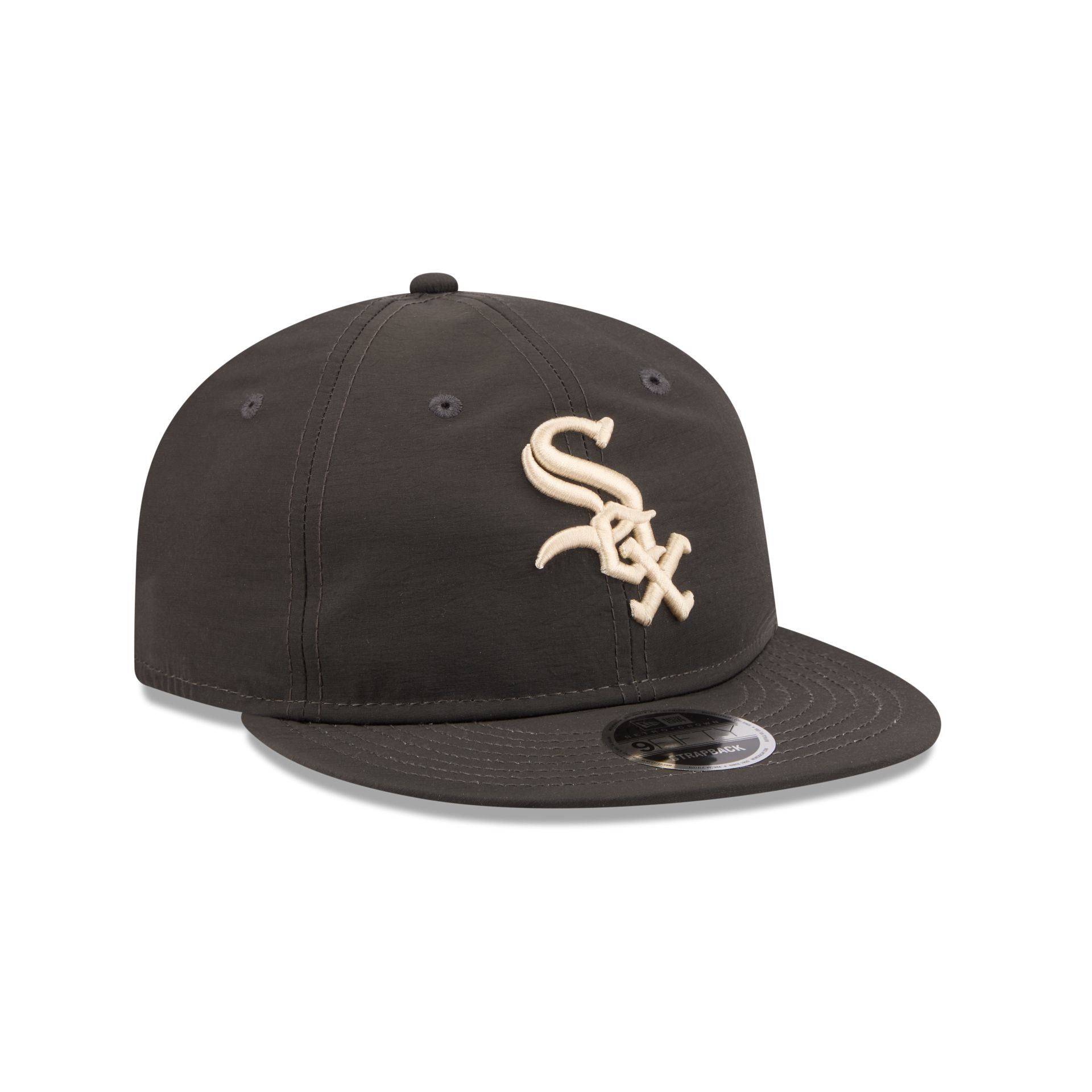 Chicago White Sox Three Looms Nylon Black Retro Crown 9FIFTY Adjustable Hat
