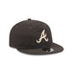 Atlanta Braves Three Looms Nylon Black Retro Crown 9FIFTY Adjustable Hat