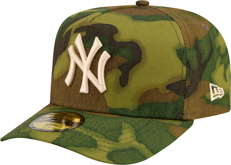 New York Yankees Three Looms Ripstop Camo 59FORTY Fitted Hat