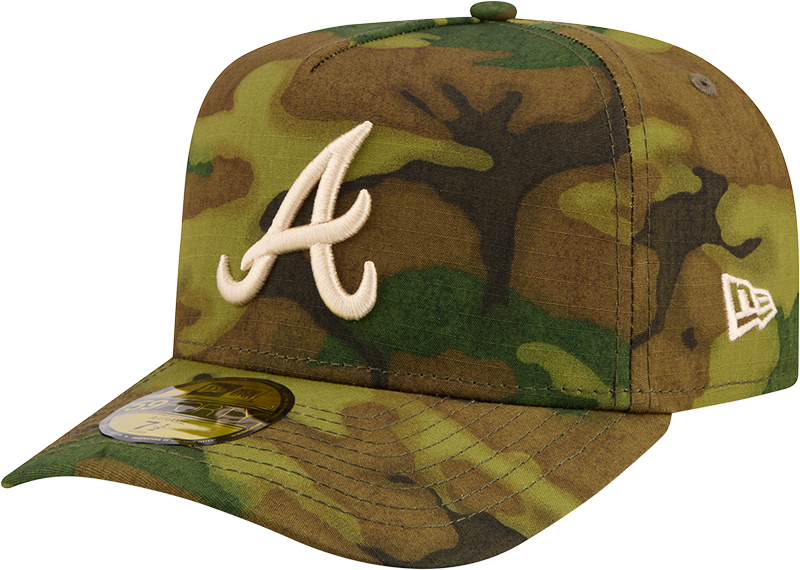 Atlanta Braves Three Looms Ripstop Camo 59FORTY Fitted Hat