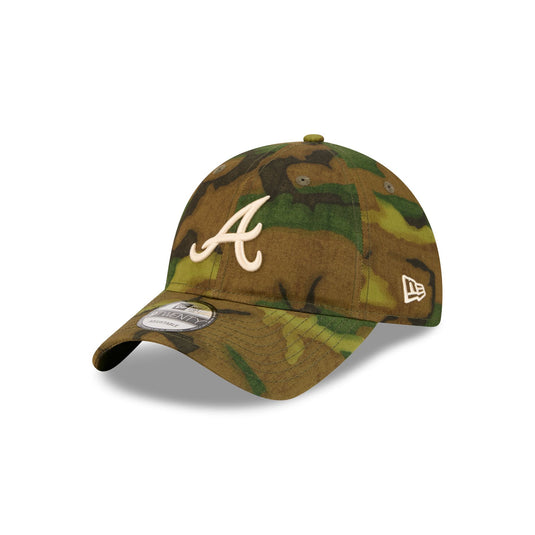 Atlanta Braves Three Looms Ripstop Camo 9TWENTY Adjustable Hat - New Era Cap