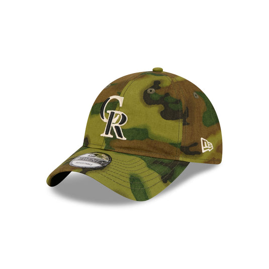Colorado Rockies Three Looms Ripstop Camo 9TWENTY Adjustable Hat - New Era Cap