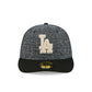 Los Angeles Dodgers Three Looms Tweedy Cotton Black 59FIFTY Fitted Hat