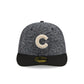 Chicago Cubs Three Looms Tweedy Cotton Black 59FIFTY Fitted Hat