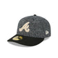Atlanta Braves Three Looms Tweedy Cotton Black 59FIFTY Fitted Hat