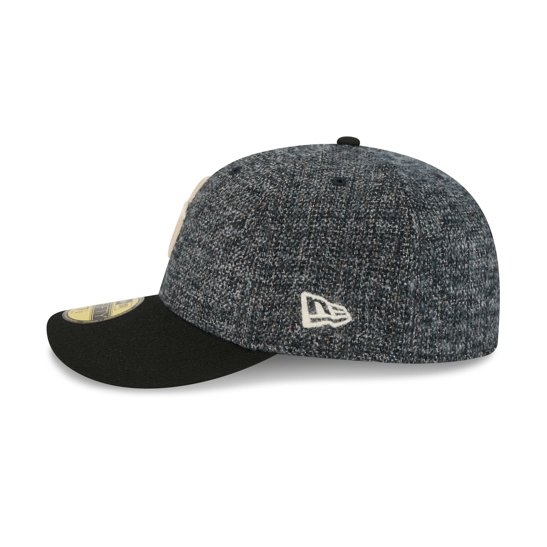 Seattle Mariners Three Looms Tweedy Cotton Black 59FIFTY Fitted Hat