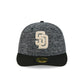 San Diego Padres Three Looms Tweedy Cotton Black 59FIFTY Fitted Hat