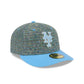 New York Mets Three Looms Tweedy Cotton Radiant Blue 59FIFTY Fitted Hat