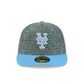 New York Mets Three Looms Tweedy Cotton Radiant Blue 59FIFTY Fitted Hat