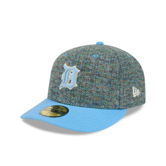 Detroit Tigers Three Looms Tweedy Cotton Radiant Blue 59FIFTY Fitted Hat - New Era Cap