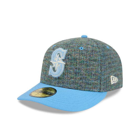 Seattle Mariners Three Looms Tweedy Cotton Radiant Blue 59FIFTY Fitted Hat - New Era Cap