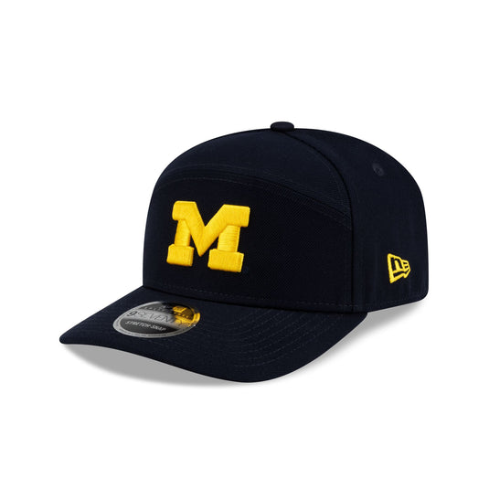 Michigan Wolverines Poly Split Panel 9SEVENTY Stretch-Snap Hat - New Era Cap