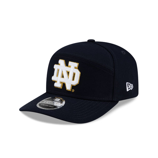 Notre Dame Fighting Irish Poly Split Panel 9SEVENTY Stretch-Snap Hat - New Era Cap