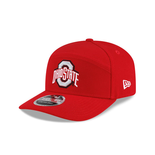 Ohio State Buckeyes Poly Split Panel 9SEVENTY Stretch-Snap Hat - New Era Cap