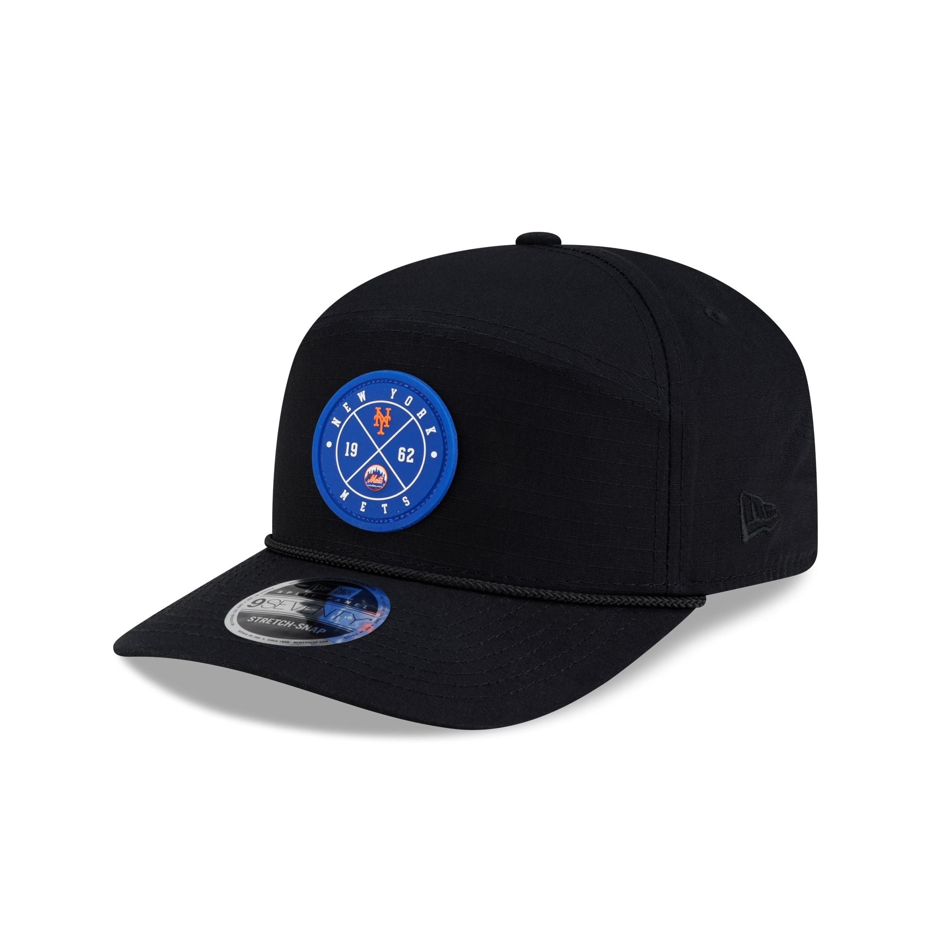 New York Mets Cotton Ripstop Split Panel 9SEVENTY Stretch-Snap Hat