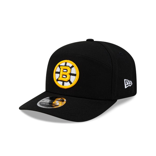 Boston Bruins Poly Split Panel 9SEVENTY Stretch-Snap Hat - New Era Cap
