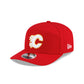 Calgary Flames Poly Split Panel 9SEVENTY Stretch-Snap Hat