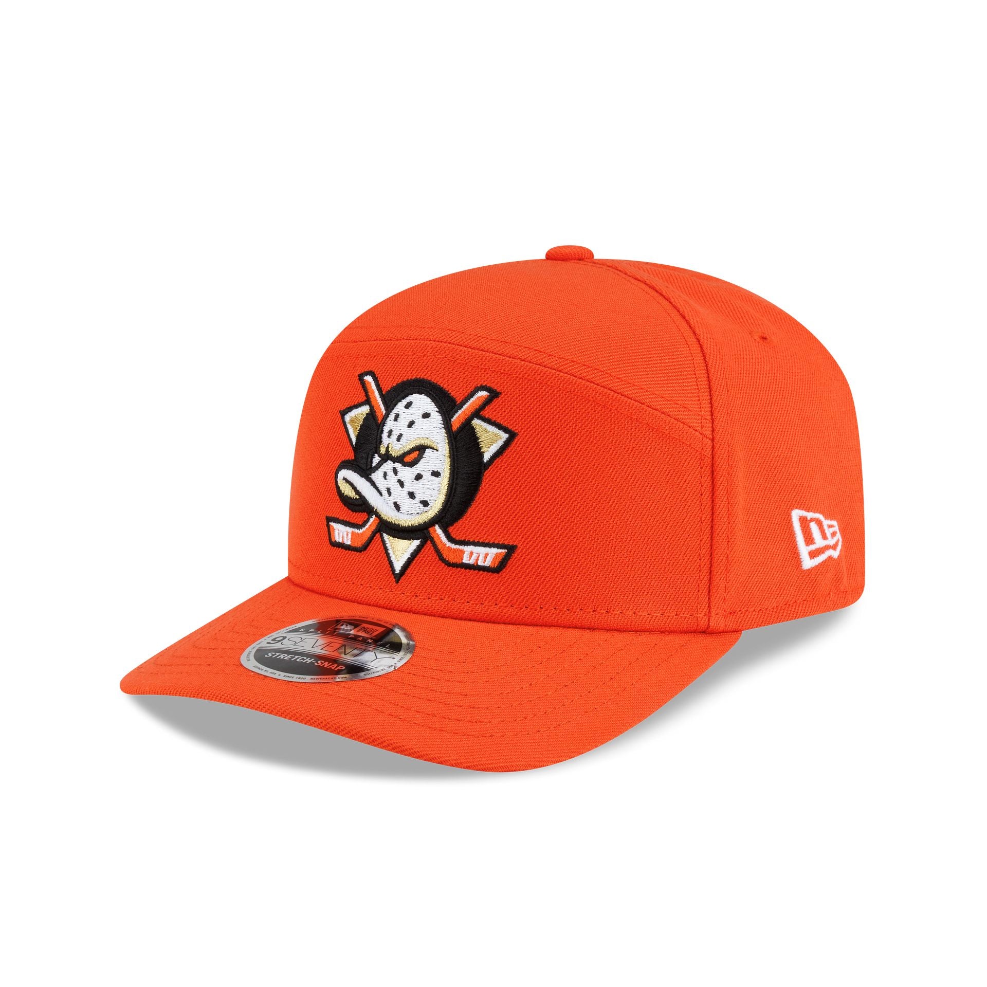 Anaheim Ducks Poly Split Panel 9SEVENTY Stretch-Snap Hat