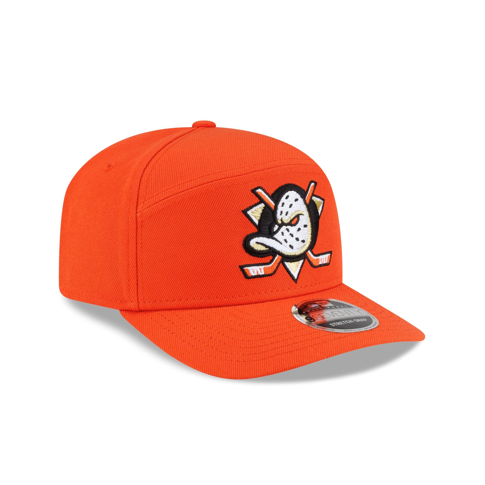 Anaheim Ducks Poly Split Panel 9SEVENTY Stretch-Snap Hat