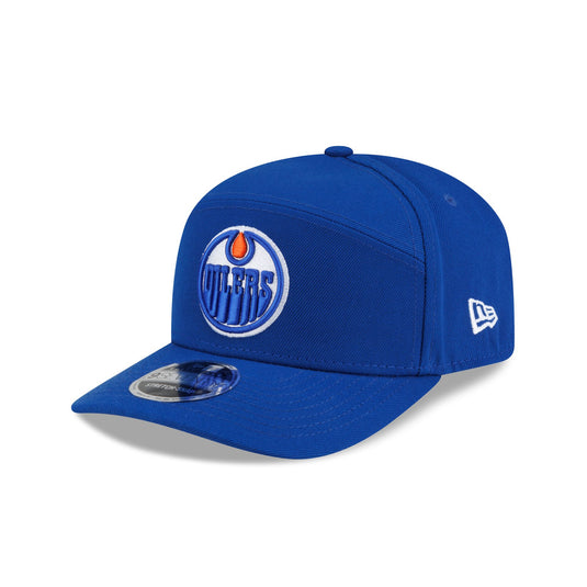 Edmonton Oilers Poly Split Panel 9SEVENTY Stretch-Snap Hat - New Era Cap