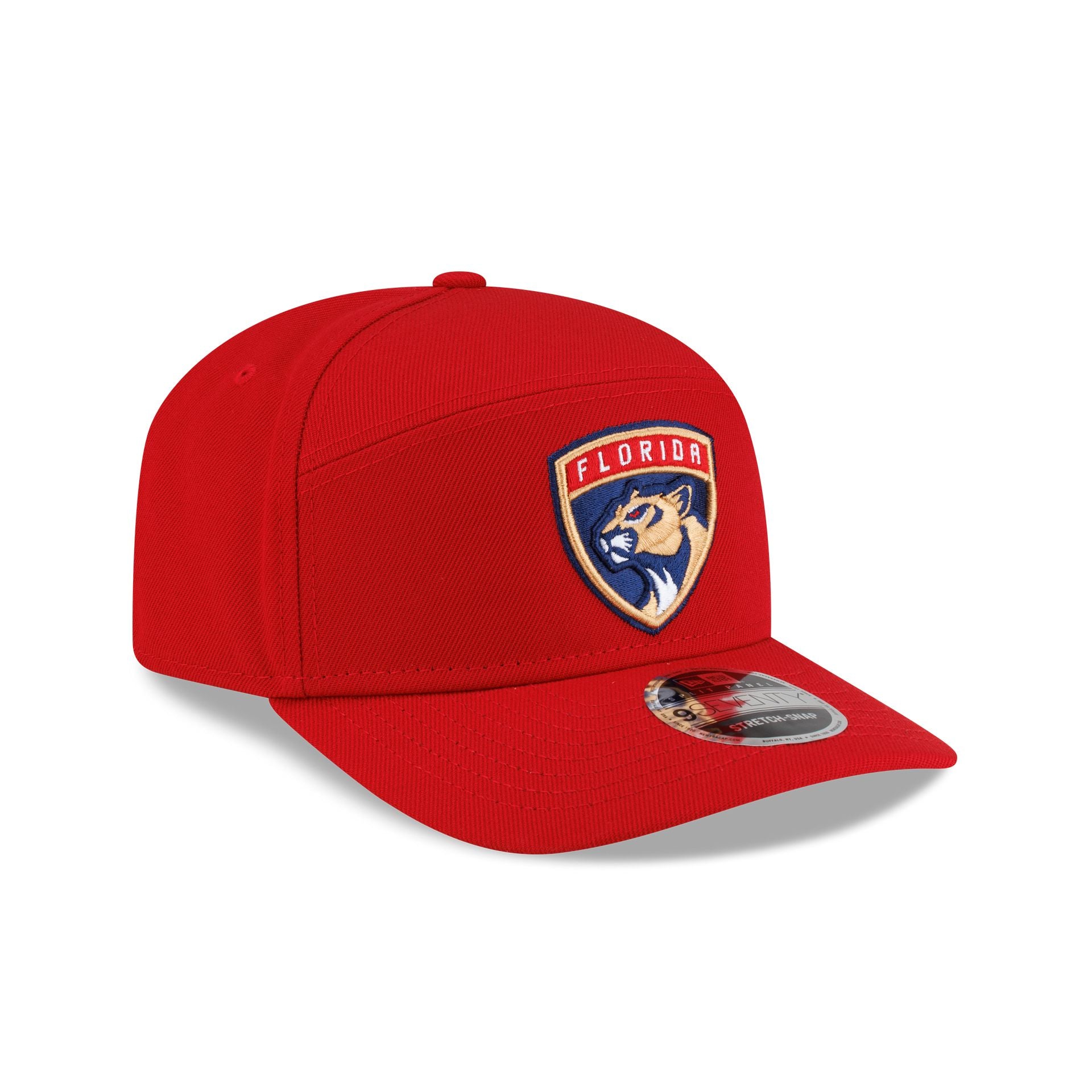 Florida Panthers Poly Split Panel 9SEVENTY Stretch-Snap Hat