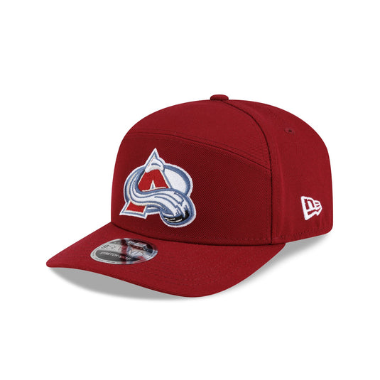 Colorado Avalanche Poly Split Panel 9SEVENTY Stretch-Snap Hat - New Era Cap