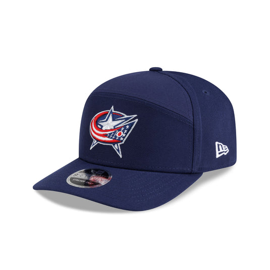 Columbus Blue Jackets Poly Split Panel 9SEVENTY Stretch-Snap Hat - New Era Cap